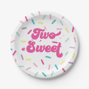 Prato De Papel Sorvete e Bolo Dois segundos aniversários Doce