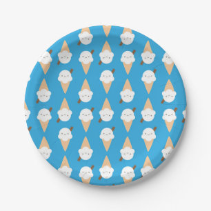 Prato De Papel Sorvete Kawaii Cones