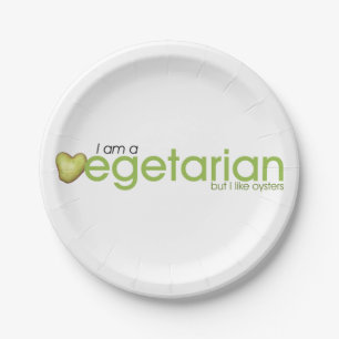 Prato De Papel Sou Placa de Papel Vegetariana