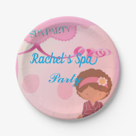 Prato De Papel Spa Birthday Paty