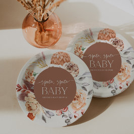 Prato De Papel "Spice Spice Baby" Fall Pumpkin Baby Shower