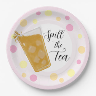 Prato De Papel Spill the Tea Party Plates