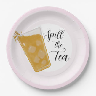 Prato De Papel Spill the Tea Party Plates