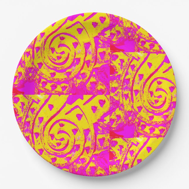 Prato De Papel Spiral Flame! (Frente)