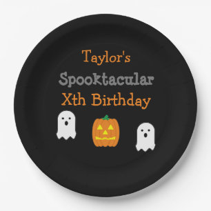 Prato De Papel Spooktacular Birthday