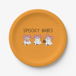 Prato De Papel Spooky babes cute ghost