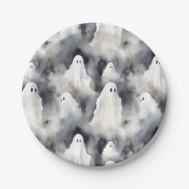 Prato De Papel Spooky Ghost Halloween