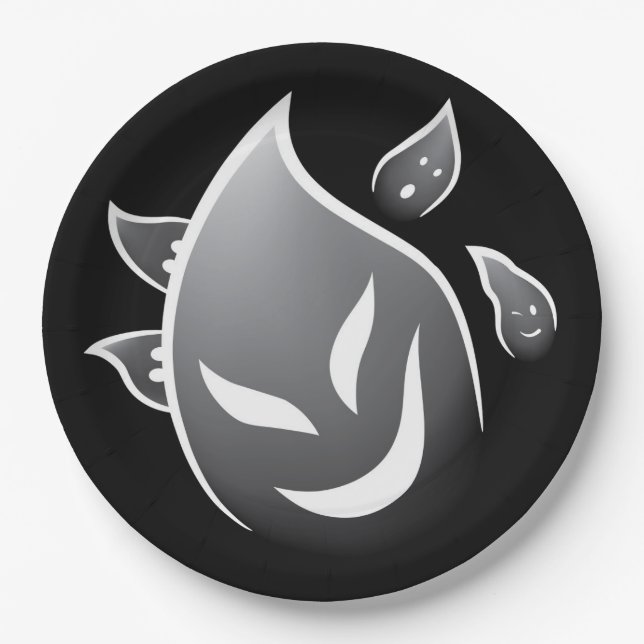 Prato De Papel Spooky Ghosts (Frente)