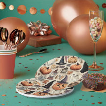 Spooky Season - Placas de Papel Halloween