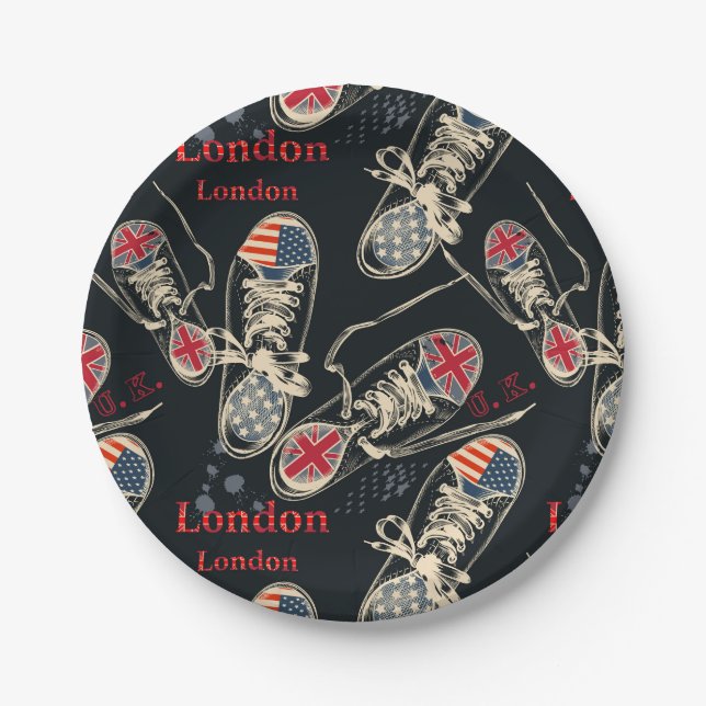 Prato De Papel Sports Boots Fashion Pattern  (Frente)