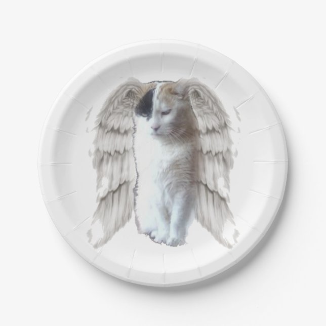 Prato De Papel Spotty Angel Small Round Paper Plate (Frente)