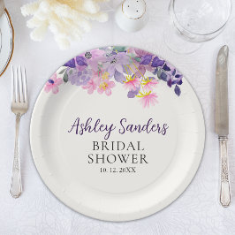 Prato De Papel Springtime Bridal Shower with Violet Blooms