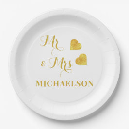 Prato De Papel Sr. e Sra.