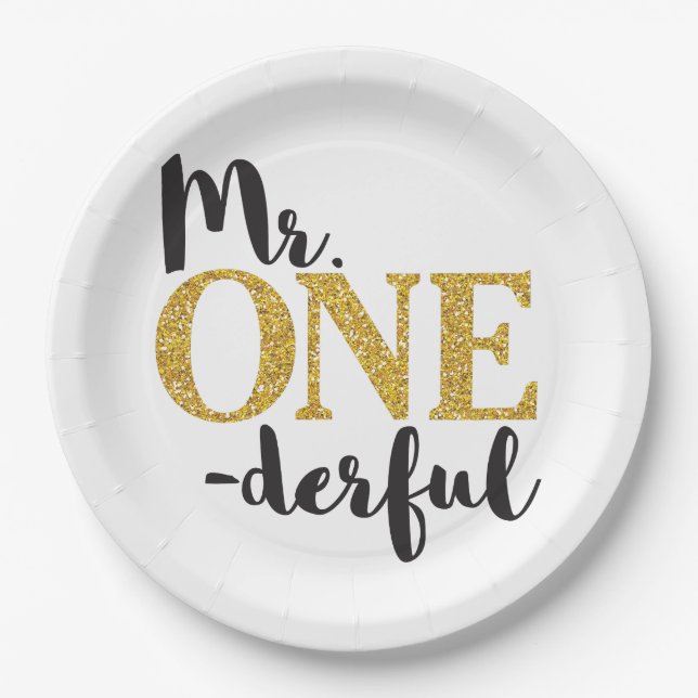 Prato De Papel Sr. ONEGreat Paper Plates 9" (Frente)