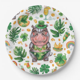 Prato De Papel St. Patrick’s Day Glam Hippo Bikini 