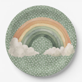 Prato De Papel  St Patrick's Day Rustic Rainbow