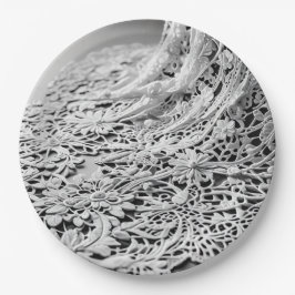 Prato De Papel Standard Paper Dinner Plate for Wedding