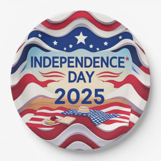 Prato De Papel Star-Studded Independence Day Bowls