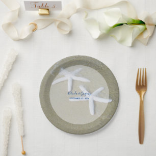 Prato De Papel Starfish Beach Wedding