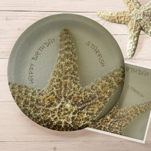 Prato De Papel Starfish Coaster Fotográfico Personalizável