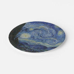 Prato De Papel Starry Night por Vincent Van Gogh