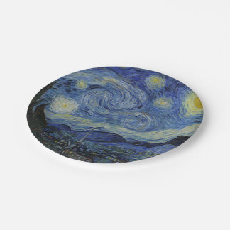 Prato De Papel Starry Night Vincent van Gogh