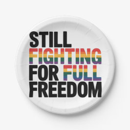 Prato De Papel Still Fighting For Full Freedom LGBTQ America 250t