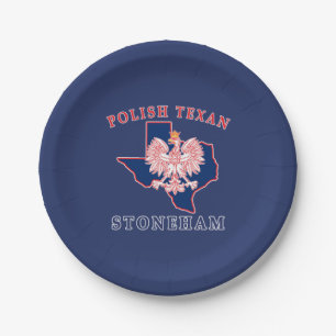 Prato De Papel Stoneham Polonês Texan