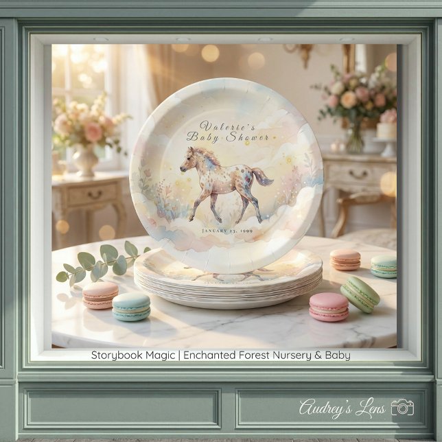 Prato De Papel Storybook Magic Enchanted Forest  (Storybook Magic Enchanted Forest Paper Plates)