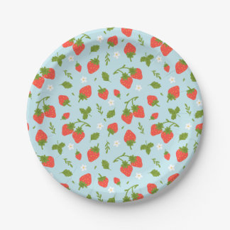 Prato De Papel Strawberry Berry Festa de aniversário
