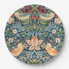 Prato De Papel Strawberry Thief (por William Morris)
