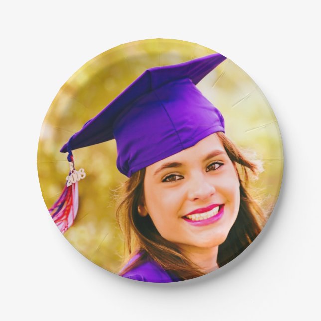 Prato De Papel Sua graduação da foto (Frente)