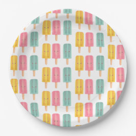 Prato De Papel Summer Ice Cream Sticks