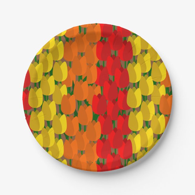 Prato De Papel Summer Tulip Field (Frente)