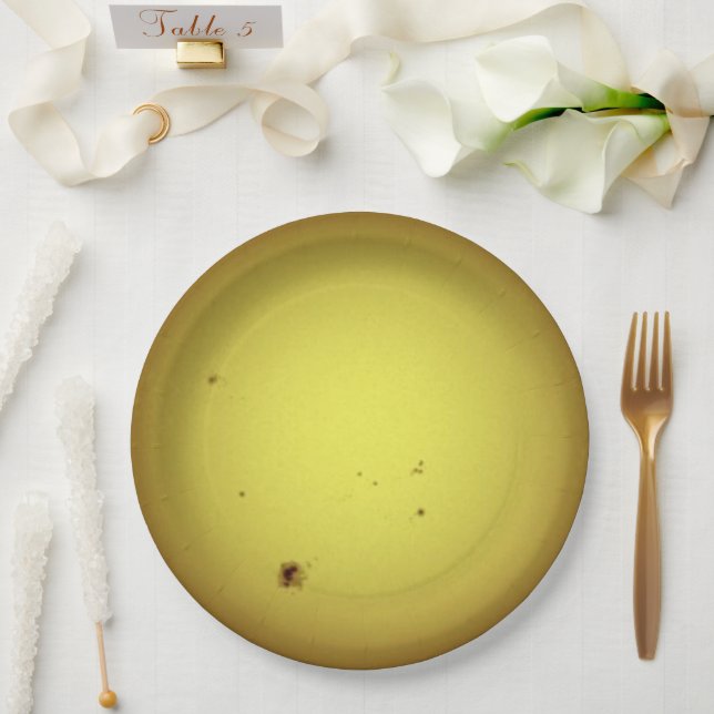 Prato De Papel Sun Tableware from the Celestial Collection  (Casamento)