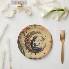 Prato De Papel Sunflower Crescent Queen 