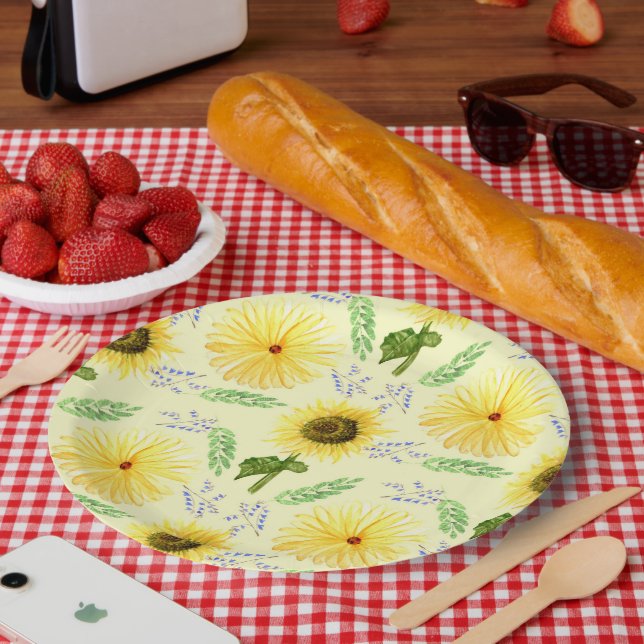 Prato De Papel Sunny Floral Pattern Napkins (Piquenique)