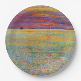 Prato De Papel Sunset at Sea (por Childe Hassam)