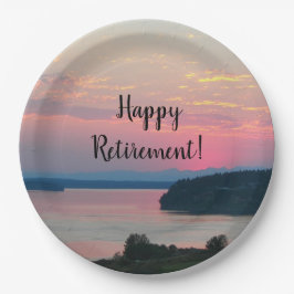 Prato De Papel Sunset Pink Seascape de Reforma Feliz