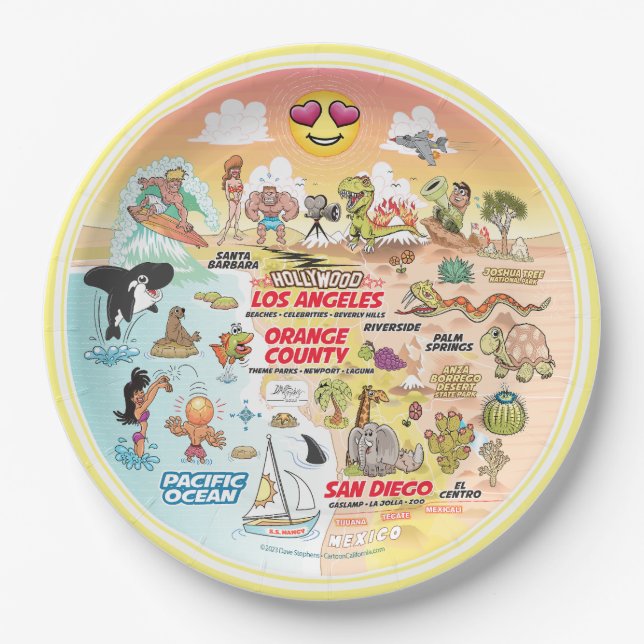 Prato De Papel Sunset SoCal (Frente)