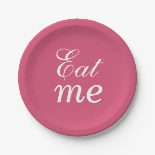 Prato De Papel Super Bonito Come Me Plate - rosa