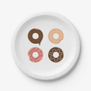 Prato De Papel Super bonito jogo de papelão do rosquinha