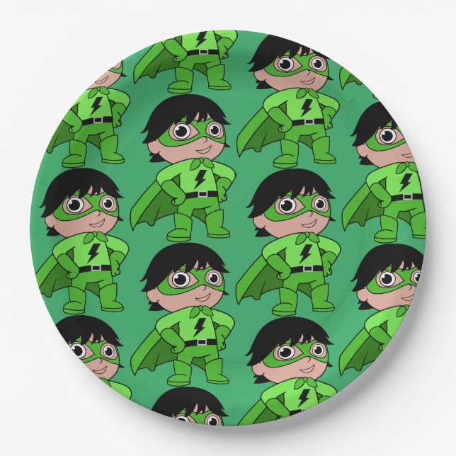 Prato De Papel Super Boy Action Hero (Frente)