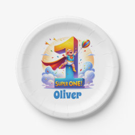 Prato De Papel Super 'Um' - [Nome] Ano Heroico
