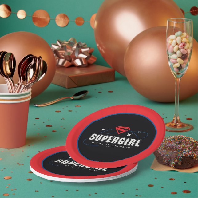 Prato De Papel Supergirl Mulher do Futuro (Múltiplo)