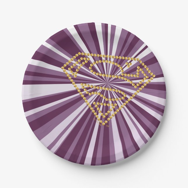 Prato De Papel Supergirl Studed S-Shield (Frente)