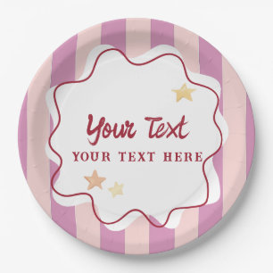 Prato De Papel Suprimentos divertidos para festa infantil com lis