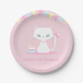 Prato De Papel Suprimentos para Festa de Aniversário de Gatinho B
