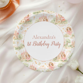 Prato De Papel Sweet Fairy First Birthday Girl