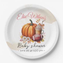 Prato De Papel Sweet little pumpkin is on the way